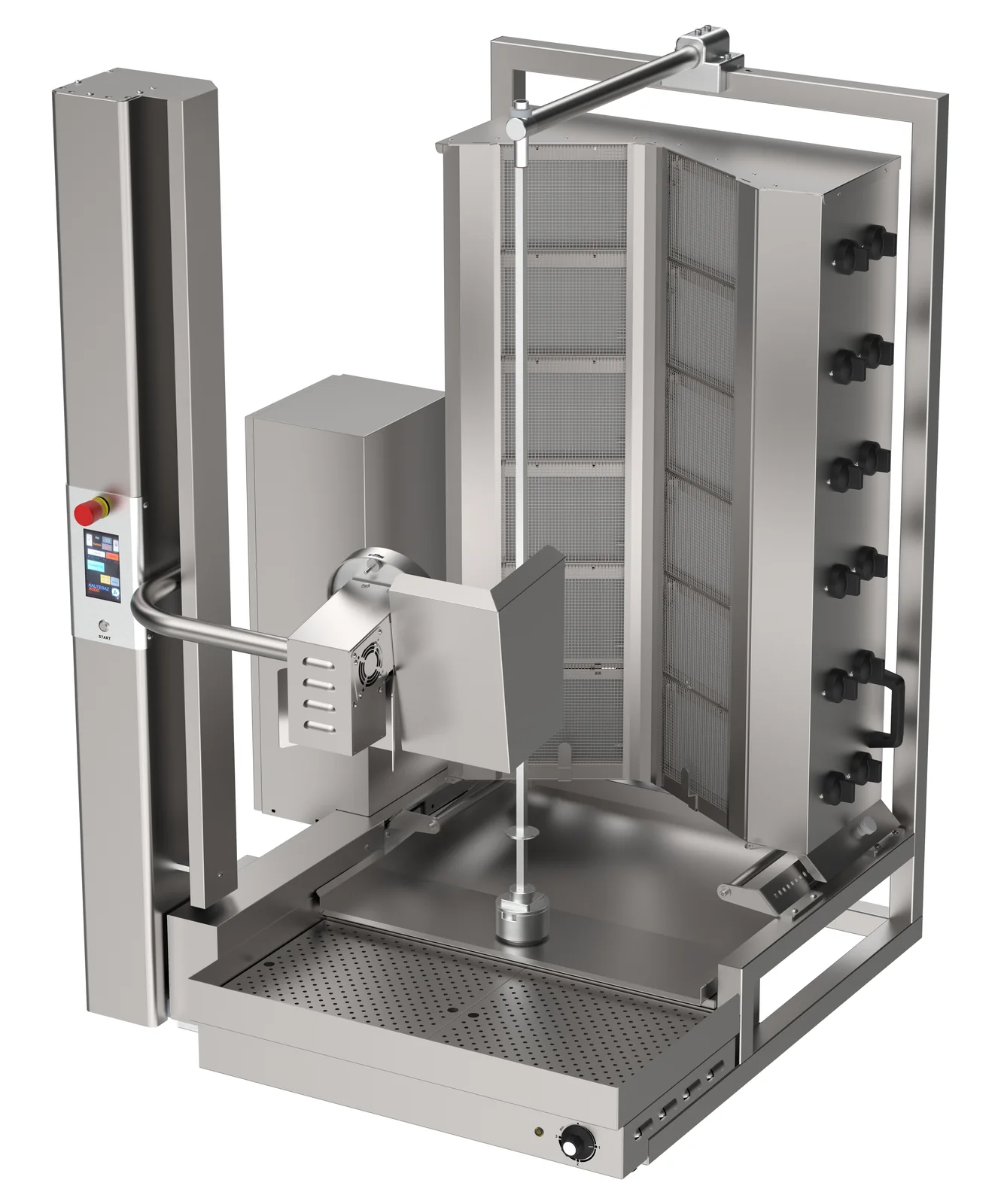 RODO6+6G Wide-V Gas-Dönerroboter – Produktansicht